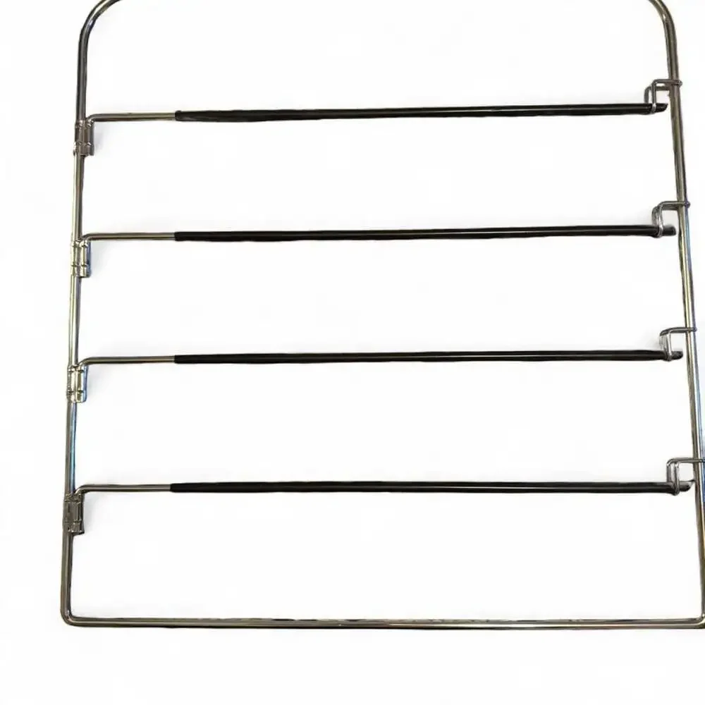 Set of 4 Stainless Steel 5-Tier Space Saving Pant Hangers